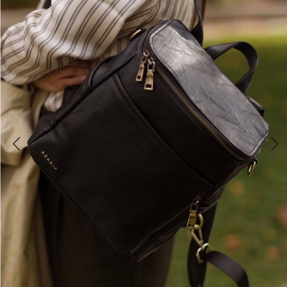 Azaria La Mère Petite- Black vegan leather
